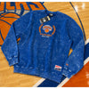 New York Knicks New Era Acid Wash Crewneck Sweatshirt Royal Blue Size L NWT Rare