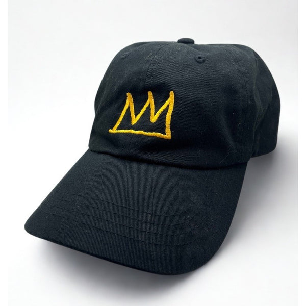 Jean-Michel Basquiat Crown Rome Pays Off Hat Guggenheim Black Dad Cap Rare USA
