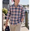 Vineyard Vines Performance Slim Tucker Shirt Men's XL Dorchester Plaid Blue Red