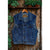 GAP Denim Vest 90s Blue Jean Trucker Style Made in Philippines Sz M Vintage