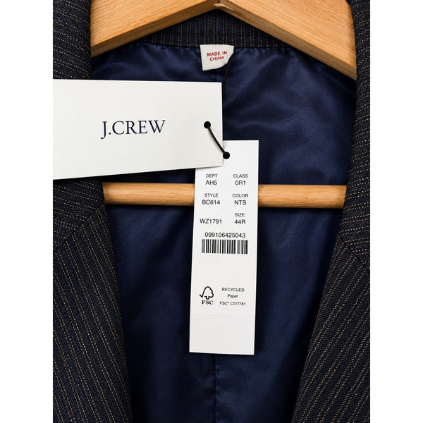 Wallace & Barnes J.Crew Suit Jacket 44R Italian Stretch Wool Seersucker NWT