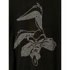 Looney Tunes Wile E. Coyote Rhinestone Graphic Shirt Black Sz. 2XLT Jeweled Tee