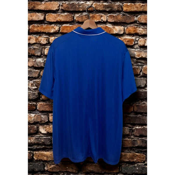 Nike Duke Blue Devils Basketball Team Issued Dri-FIT Polo Shirt Blue 2XL NCAA