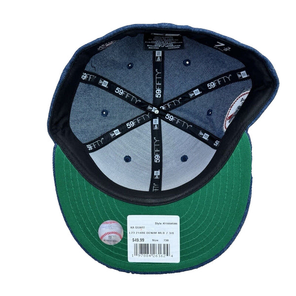 Los Angeles Dodgers Denim 1980 All Star New Era 59FIFTY Hat 7 1/2 MLB Fitted NWT