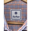David Donahue Toast Brushed Plaid Shirt Mens M MSRP $165