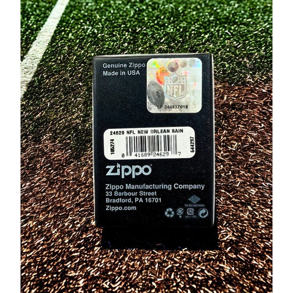 New Orleans Saints Zippo NFL Lighter 24629 Gold Logo Windproof NIB Made USA