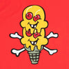 ICECREAM Billionaire Boys Club Two Scoops Tee Tomato Red Sz M EUC