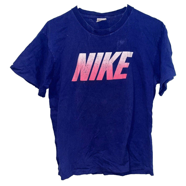 Nike Shirt Adult Sz. L Short Sleeve Graphic Athletic Tee Spellout Vintage USA
