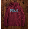 Polo Ralph Lauren Hooded T Shirt XL Maroon Big Logo Jersey Hoodie Tee Preppy