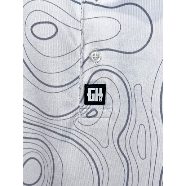 Greater Half GH Polo Shirt Mens XL Topo Contour Golf Performance Stretch EUC