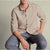 Charles Tyrwhitt 100% Linen Shirt Mens XL Oatmeal Classic Fit Long Sleeve NWOT