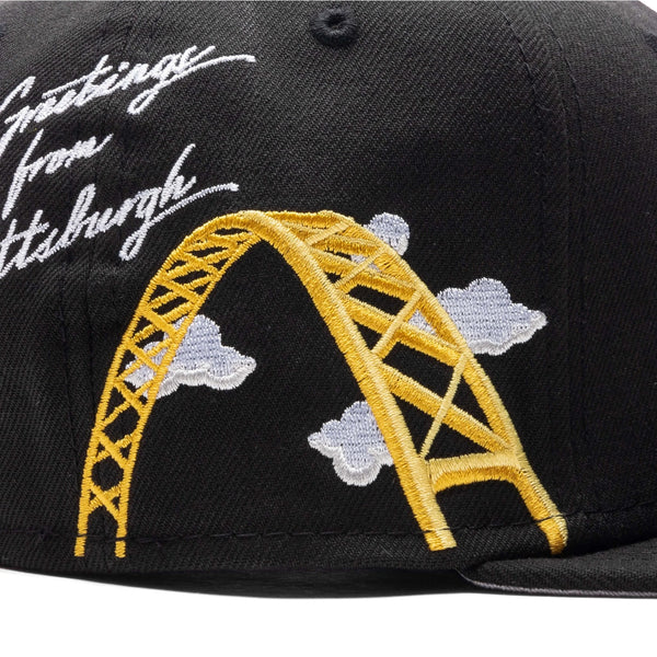 Pittsburgh Pirates New Era Cloud Icon 59FIFTY Hat Black 7 3/8 NWT Rare