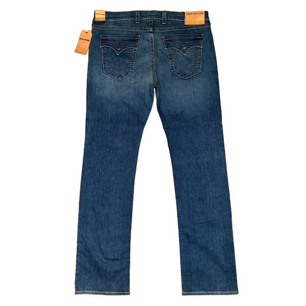 True Religion Ricky W Flap Relaxed Straight Jeans Lake View 42x36 NWT USA