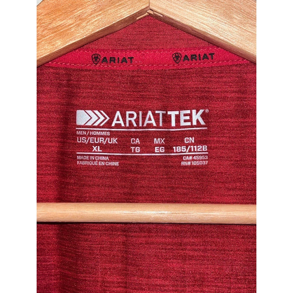 Ariat Charger Flag Tee XL Red AriatTEK Patriotic USA Shirt NWOT