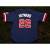 Atlanta Braves Jason Heyward #22 Nike MLB Baseball Jersey Men's L Vintage Navy