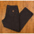Carhartt B136 DKB Double Knee Canvas Carpenter Pants Mens 40x34 Dark Brown Work