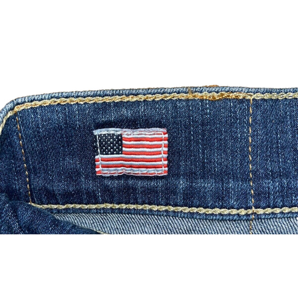 True Religion Ricky W Flap Relaxed Straight Jeans Lake View 42x36 NWT USA