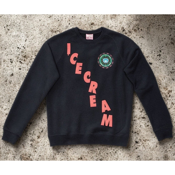 Ice Cream Billionaire Boys Club Men’s “Time Crew” Black Sweatshirt Size L