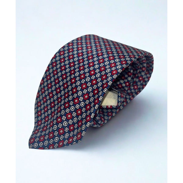 Christian Dior Cravates B Altman Silk Tie Geometric Italy Paris New York
