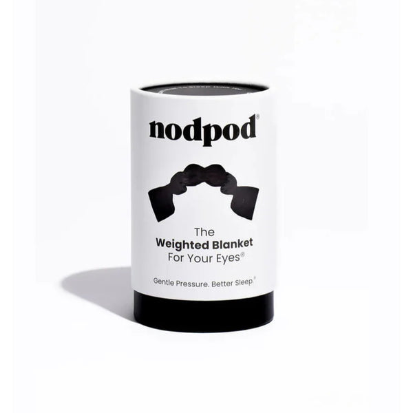 Nodpod Weighted Sleep Mask Black Eye Blanket Cooling Microfleece NEW