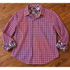 Robert Graham Textured Geometric Flip Cuff Classic Fit Shirt Sz. 2XL
