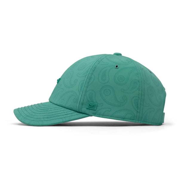 Melin Hydro The Legend Links Hat Classic Neo Aqua Green Paisley Golf Cap NWT