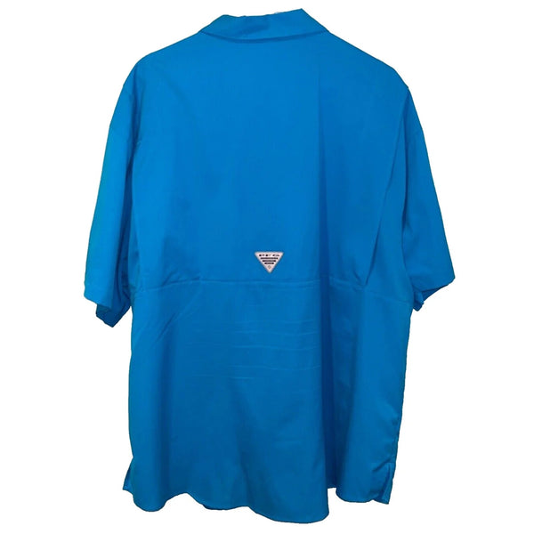 Columbia PFG Tamiami II Short Sleeve Shirt Blue Sz. L NWT MSRP $55