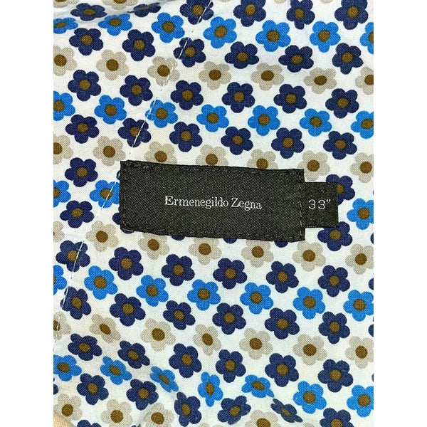 Ermenegildo Zegna Men’s Beige Stretch Cotton 5 Pocket Pants 33x30 Casual Italy