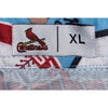 St Louis Cardinals Hawaiian Shirt Sz. XL Aloha Camp Button MLB All Over Print