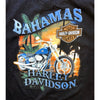 Harley Davidson Bahamas T Shirt Mens 2XL Black Tropical Motorcycle Biker Tee