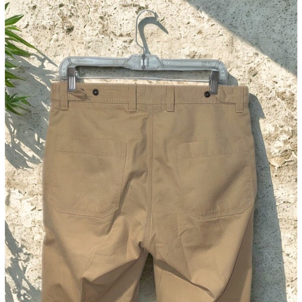 Ermenegildo Zegna Men’s Beige Stretch Cotton 5 Pocket Pants 33x30 Casual Italy