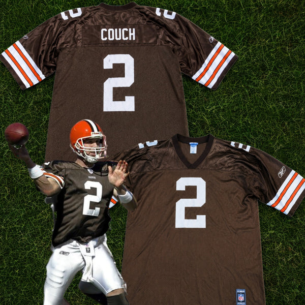 Cleveland Browns Tim Couch #2 Reebok NFL Jersey Men's 2XL Rare Vintage Y2K