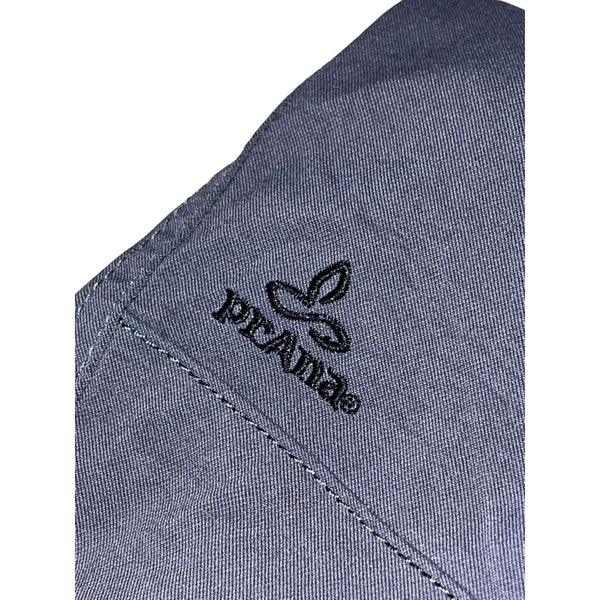 Prana Cropped Pants Womens M Gray Belted Hiking Capri Lightweight Stretch