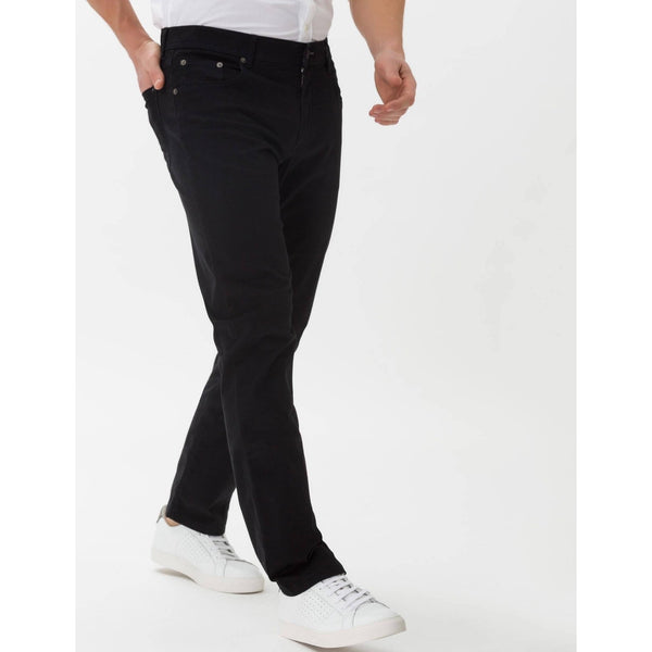 Brax Cooper Fancy Pants 34x32 Black Regular Fit 5 Pocket Cotton Stretch NWT