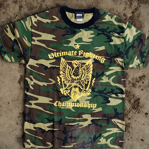 UFC Ultimate Fighting Championship Camo Tee Shirt 2XL Dana White Era Vintage