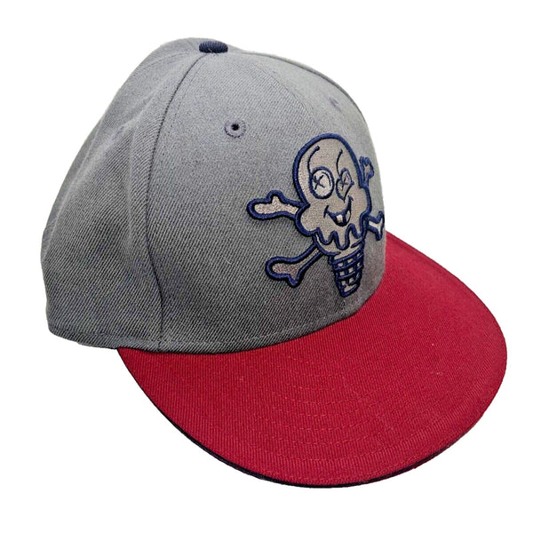 ICE CREAM BBC Mens Cones & Bones Logo Embroidered 6 Panel Flat Cap Hat Sz. 7 5/8