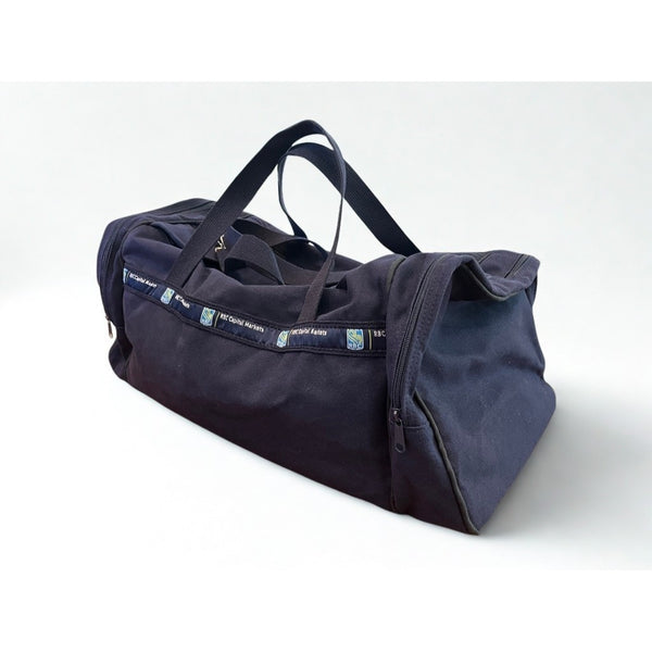RBC Capital Markets Duffle Bag Navy Canvas Scarborough & Tweed Made USA Banker