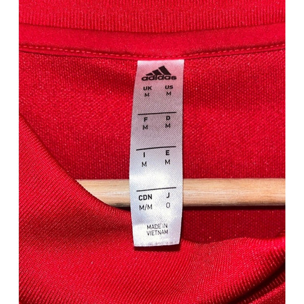 Adidas New York Red Bulls MLS Training Top Jersey Red L/S Climacool DP4994 M
