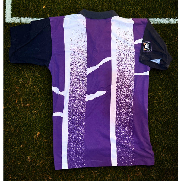 Nike Challenge Court Andre Agassi Purple Voltage Polo Shirt Mens L 1991 Vintage