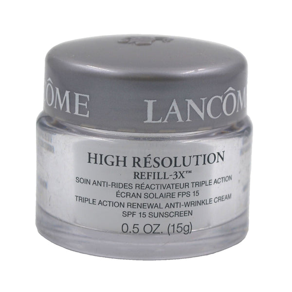 Lancome High Resolution Refill-3X Anti-Wrinkle Cream SPF 15 0.5oz 15g NWOB