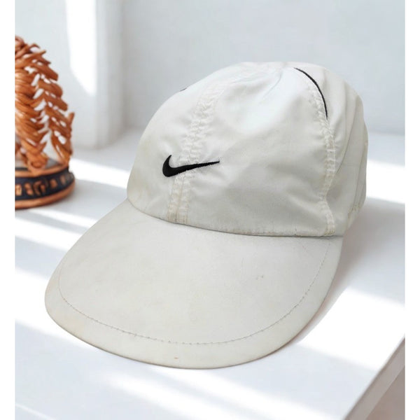 Nike Tailwind Featherlight Dri-FIT Running Hat Cap White 5 Panel Vintage OSFA