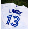 Toronto Blue Jays Brett Lawrie #13 Majestic Authentic Jersey Size 52 2XL MLB USA