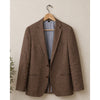 J.Crew Ludlow Blazer Mens 38S Brown Herringbone Linen Silk Italian Sport Coat
