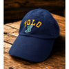 Polo Ralph Lauren P-Wing Foot Navy Adjustable Hat Leather Strap EUC Rare