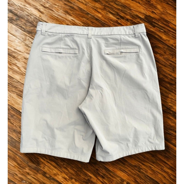 Lululemon Commission Short Relaxed 11 Mens 36 ABC Warpstreme Khaki Golf