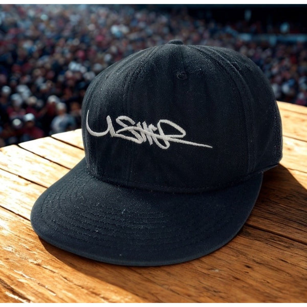 Usher Raymond UR Experience Tour Snapback Hat Black 2014 2015 OTTO Cap