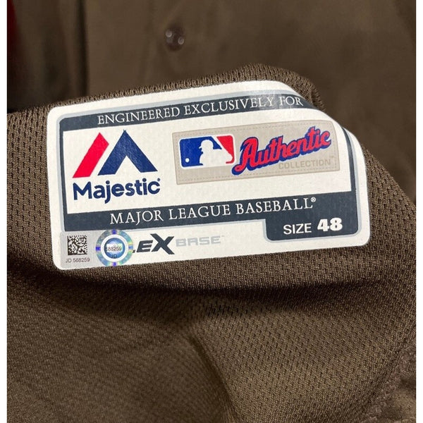 San Diego Padres Colin Rea Majestic Jersey Sz 48+2 Team Issued MLB Authenticated