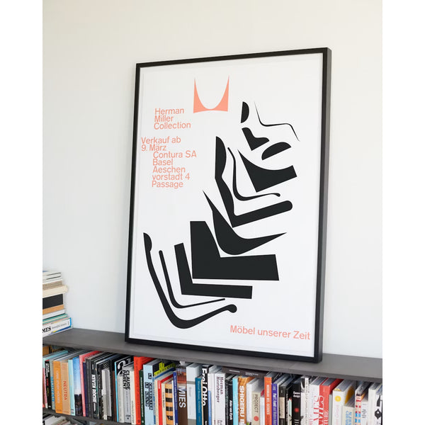 Herman Miller Collection Armin Hofmann 1962 Original Poster MOMA Swiss MCM