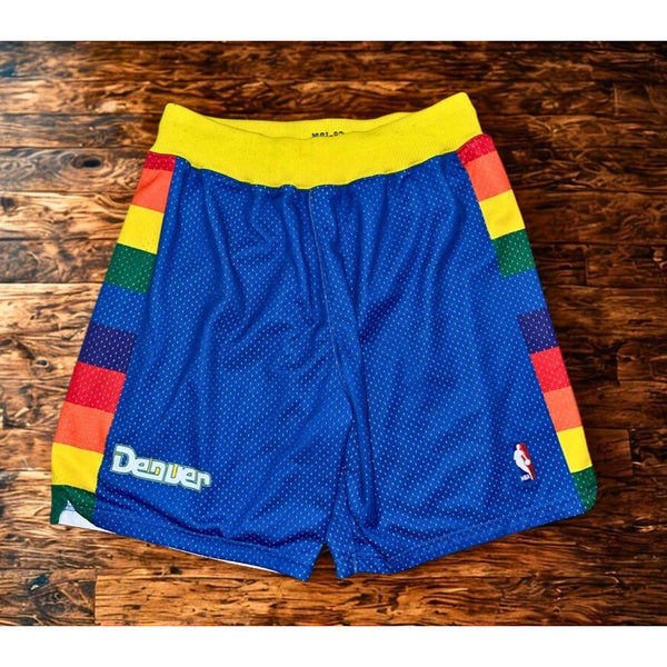 Denver Nuggets 1991-92 Mitchell & Ness Hardwood Classics Swingman Shorts L EUC
