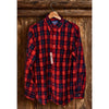 Pendleton Virgin Wool Shirt Red Black Tartan Plaid Made USA M NWT Deadstock VNTG